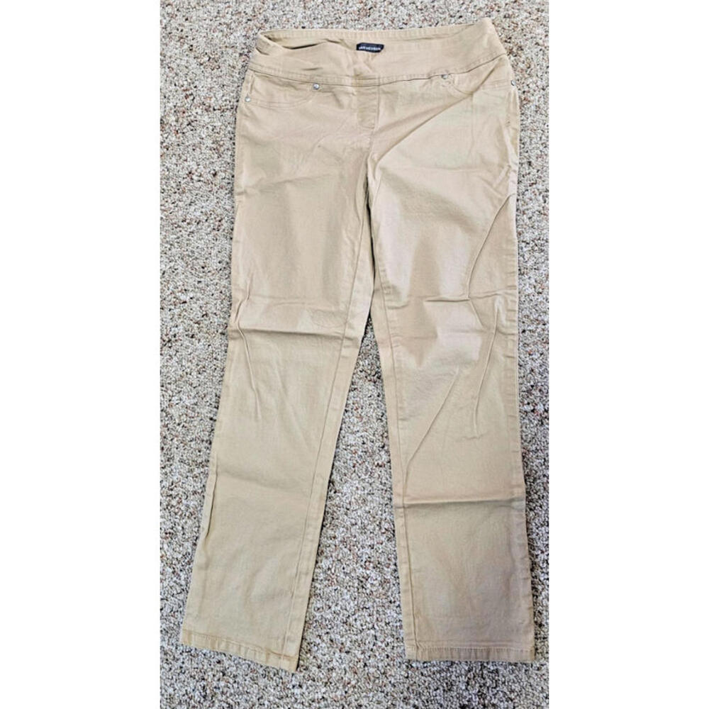 Van Heusen khaki pull on pants stretch extensible size 2 27 X 25